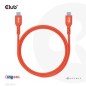 Club 3D CAC-1573 USB-C 240W kabel 2m Rød Club 3D CAC-1573 USB-C 240W kabel 2m Rød